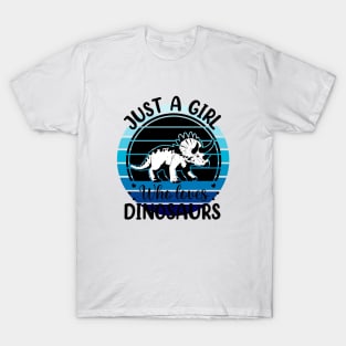 Just a girl who loves Dinosaurs 1, T-Shirt